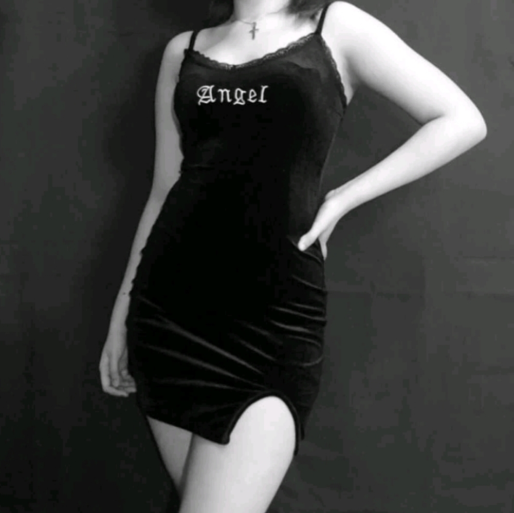 ANGEL Lace trim dress